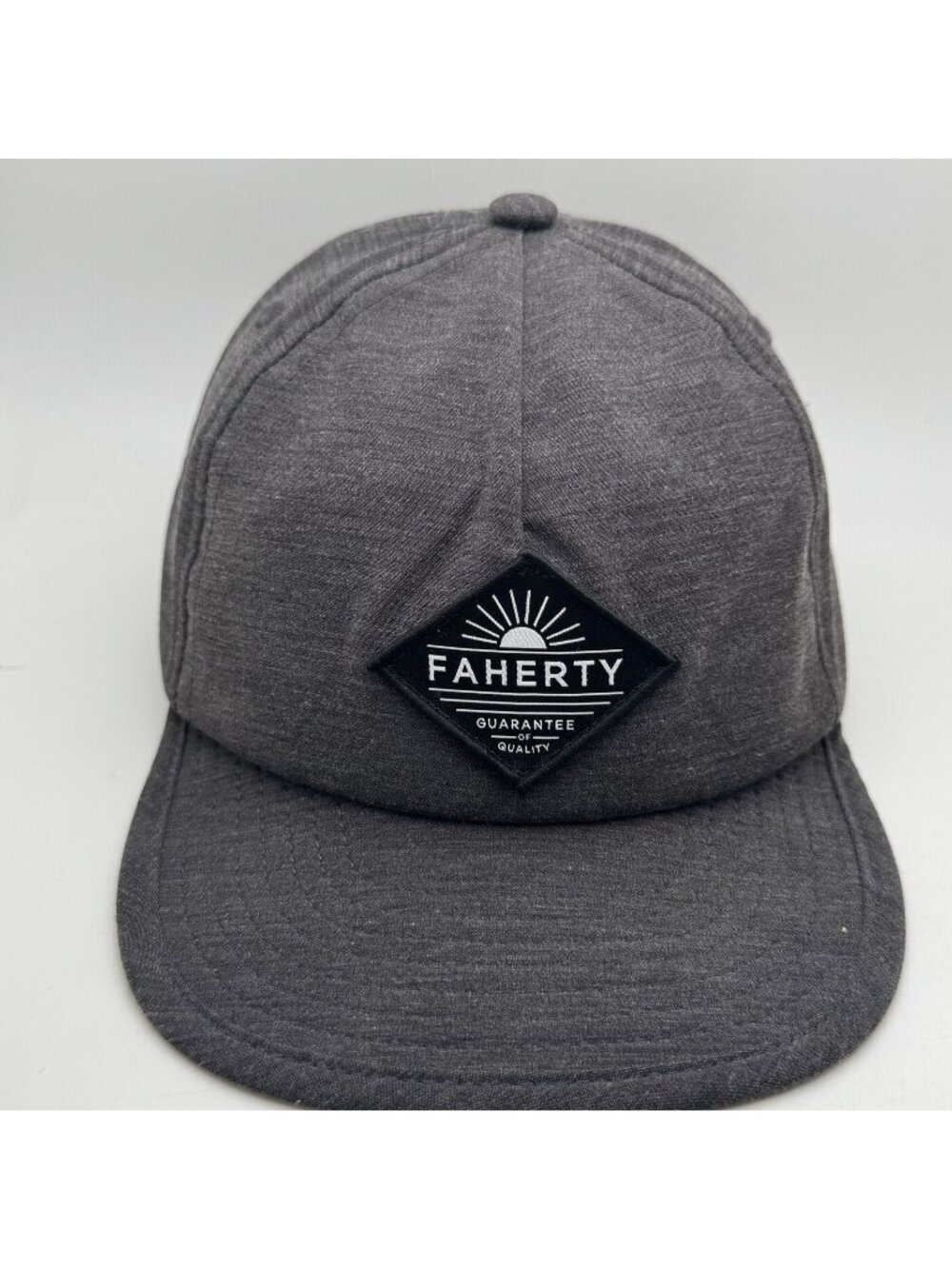 Faherty Snapback Hat Cap Men's Dark Gray Heather Adjustable Casual Surf
